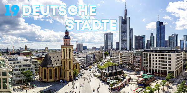 19 Städte