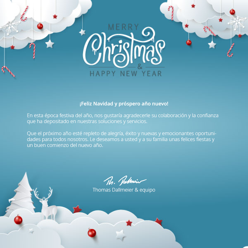 Dallmeier desea una feliz Navidad