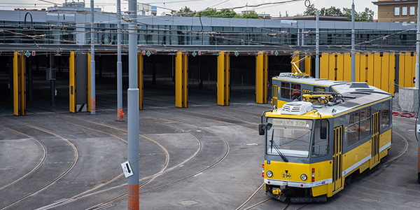 Press: Tram depot Pilsen